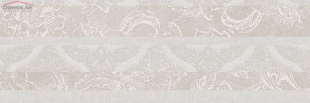 Плитка Kerama Marazzi Эскориал серый декор обрезной 14019R\3F (40x120)